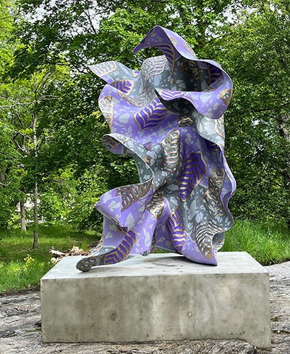 Skulpturen 'Wind Sculpture in Bronze I' vid Djurgårdsbrunnsviken på Kungliga Djurgården